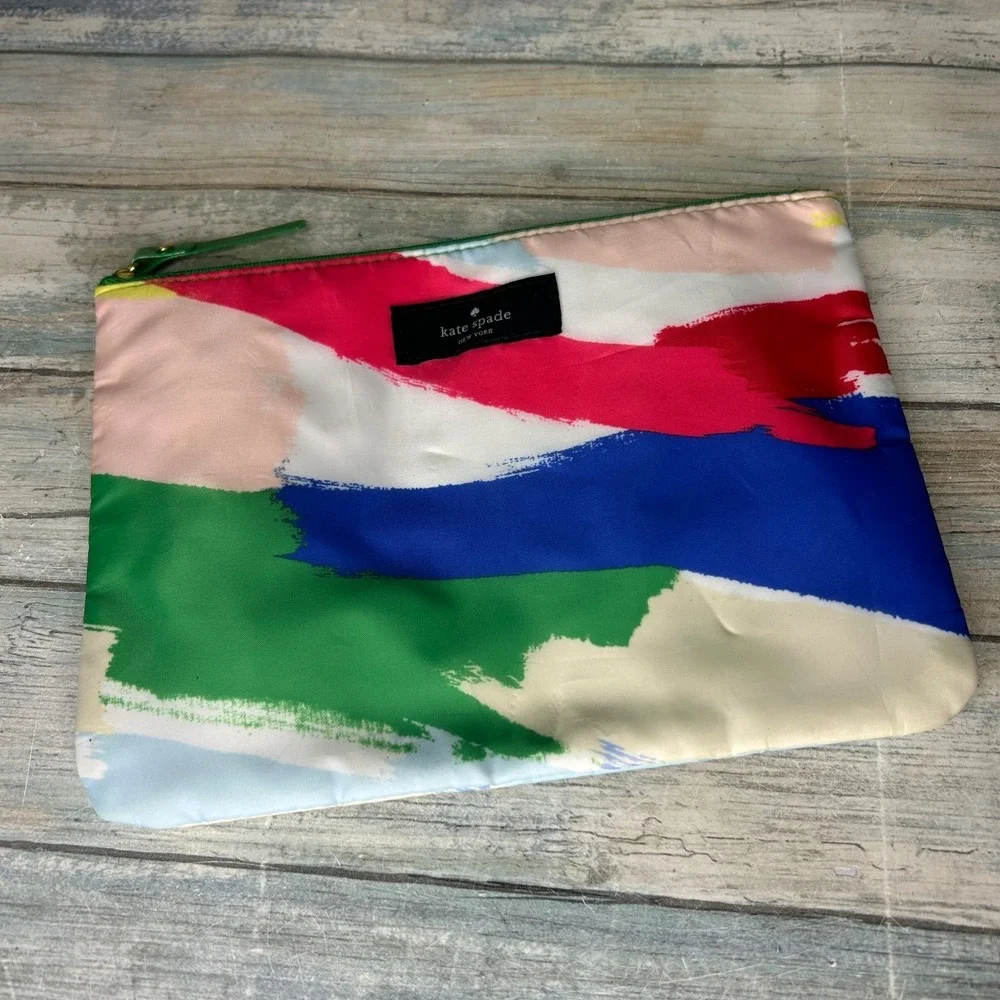 Kate Spade New York For Qantas Cosmetic Case Bag Pouch Multicolor‎ Makeup